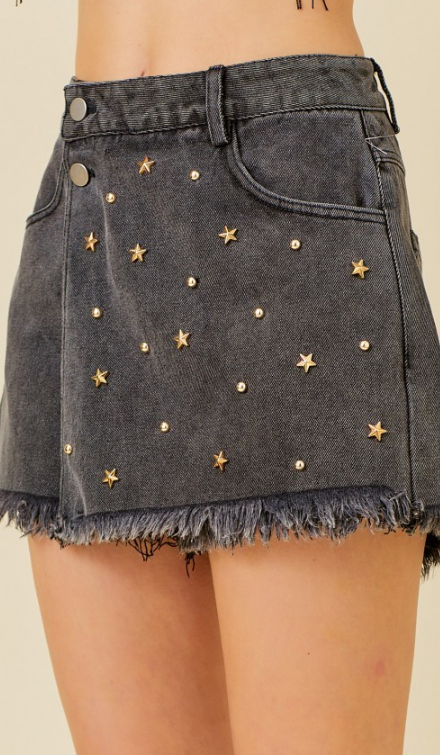 Denim Star Skort